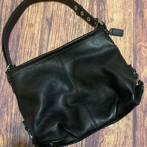 Black Leather Coach Purse